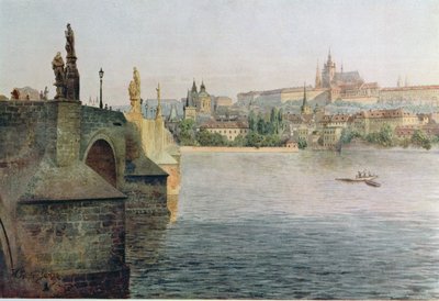 View of the Charles Bridge from Krizovnicka Namesti, from 